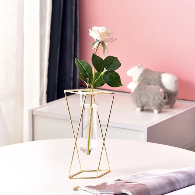 Creative Golden Glass Vase