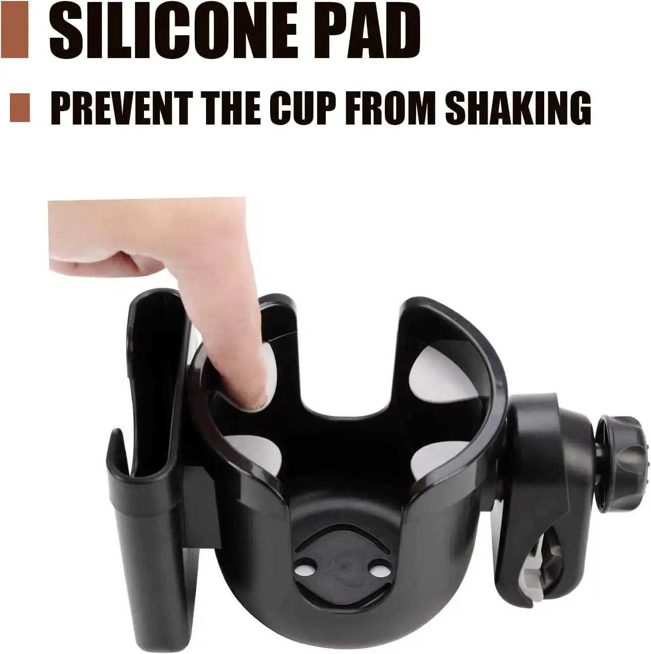 Stroller Cup Holder With Phone Holder