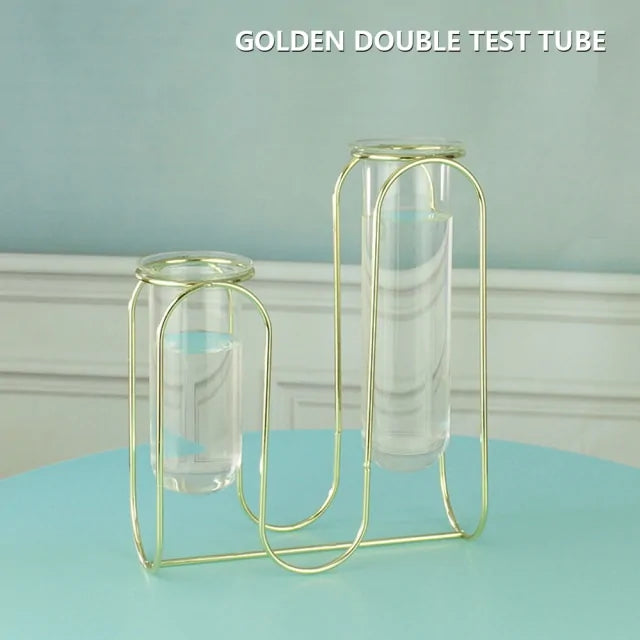 Creative Golden Glass Vase