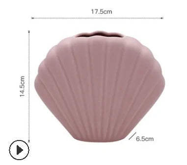 Shell Scallop Concrete Vase Silicone Mold