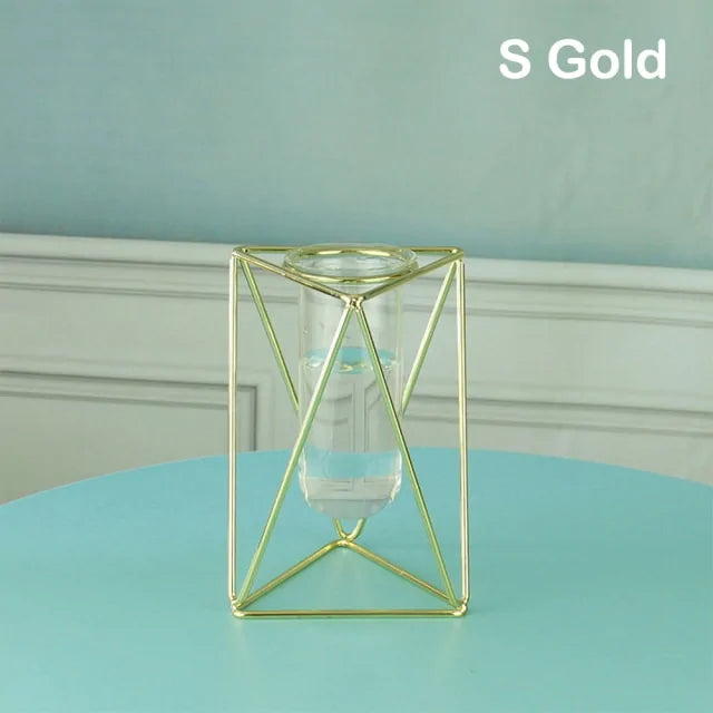 Creative Golden Glass Vase